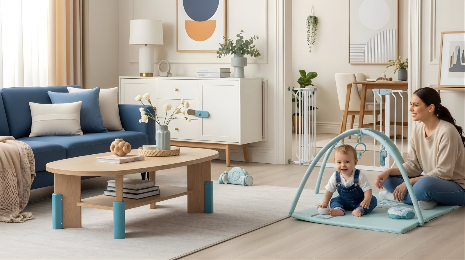 Cozy, baby-safe home scene from Trexolux Safety & Home collection