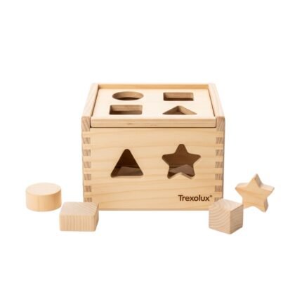 Trexolux Wooden Montessori Shape Sorter | Educational Toy for Toddlers